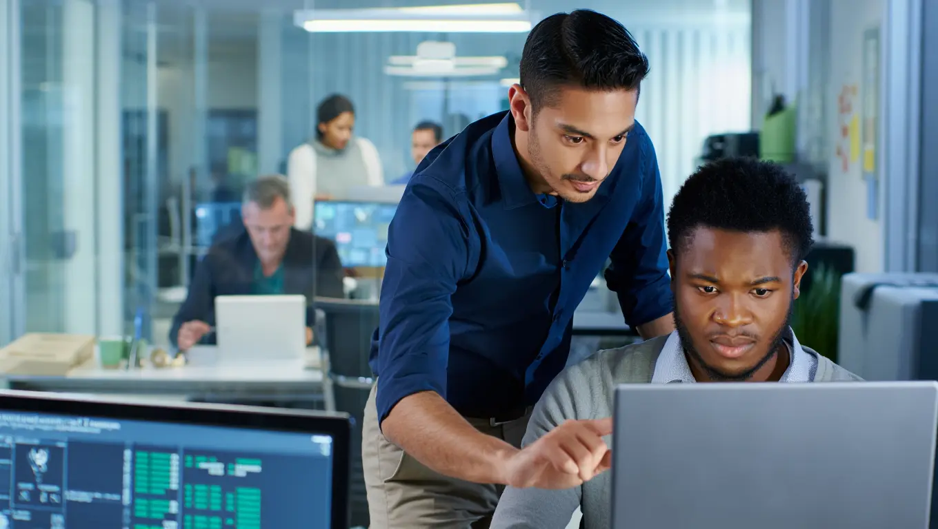 A graphic illustrating common issues resolved by IT help desk teams.